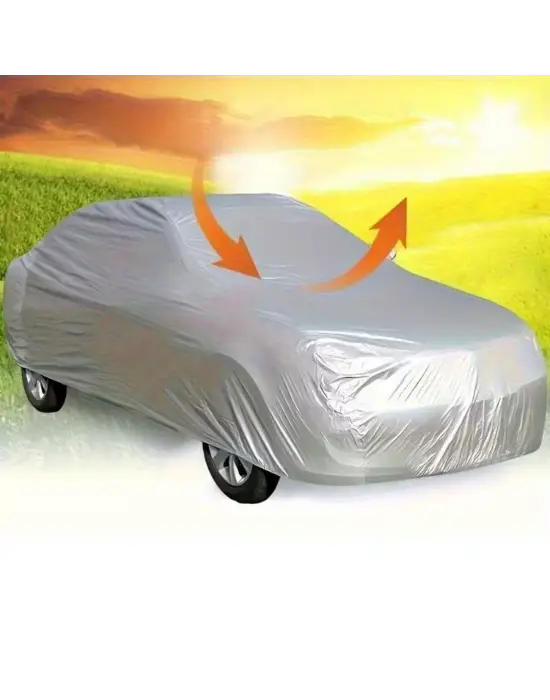 BUFFER® Su Geçirmez Yağmur,Kar,Dolu Koruyucu Sedan Araçlara Uyumlu Oto Araba Brandası-Araç Örtüsü