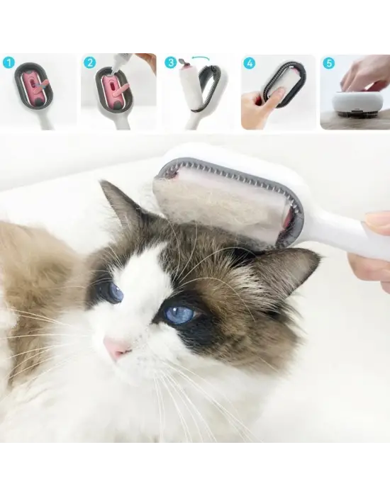 Omarı Su Hazneli Tüy Toplama Fırçası - Evcil Hayvanlar İçin Pratik Çözüm