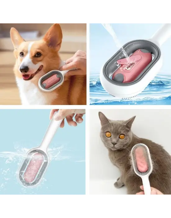 Omarı Su Hazneli Tüy Toplama Fırçası - Evcil Hayvanlar İçin Pratik Çözüm