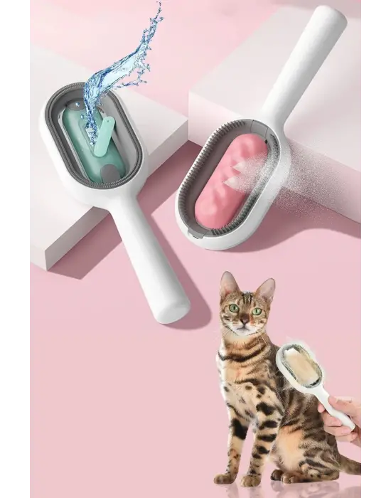 Omarı Su Hazneli Tüy Toplama Fırçası - Evcil Hayvanlar İçin Pratik Çözüm