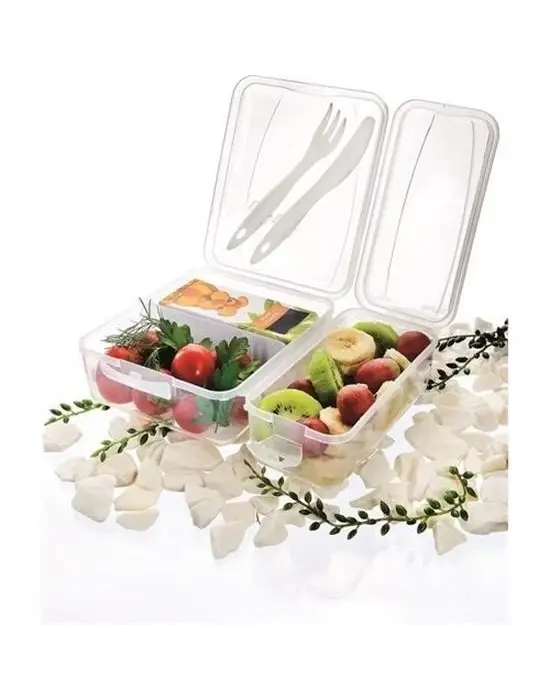 Omarı Ergonomik Asorti Çatal Bıçaklı Pratik Yoğurt Saklama Kabı