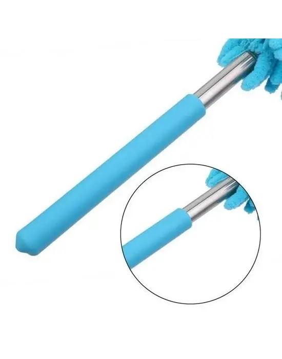 Omarı Pratik Teleskopik Mikrofiber Toz Alma Fırçası Aparatı