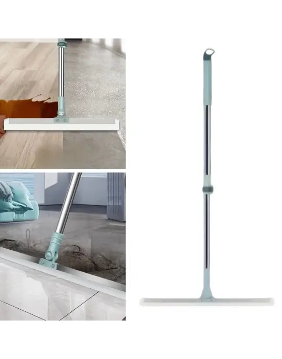 Omarı Teleskopik Oynar Başlıklı Cam ve Zemin Silme Aparatı