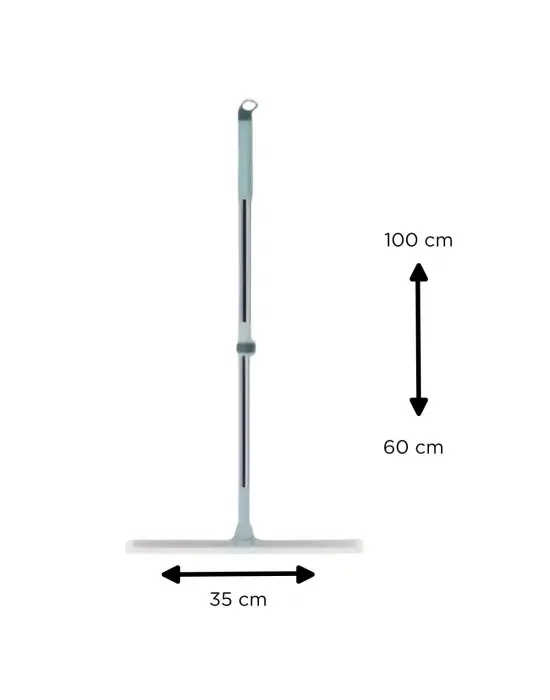 Omarı Teleskopik Oynar Başlıklı Cam ve Zemin Silme Aparatı