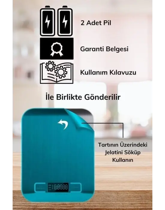 Omarı Hassas Ölçümlü 5 Kg Kapasiteli Dijital Mutfak Tartısı