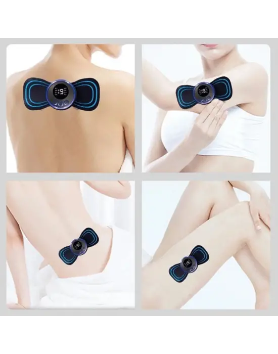 BUFFER® Titreşimli USB Şarj Aletli Mini Elektrikli Kelebek Masaj Aleti