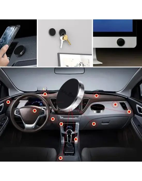 Omarı Güçlü Manyetik Araç İçi Telefon Tutucu