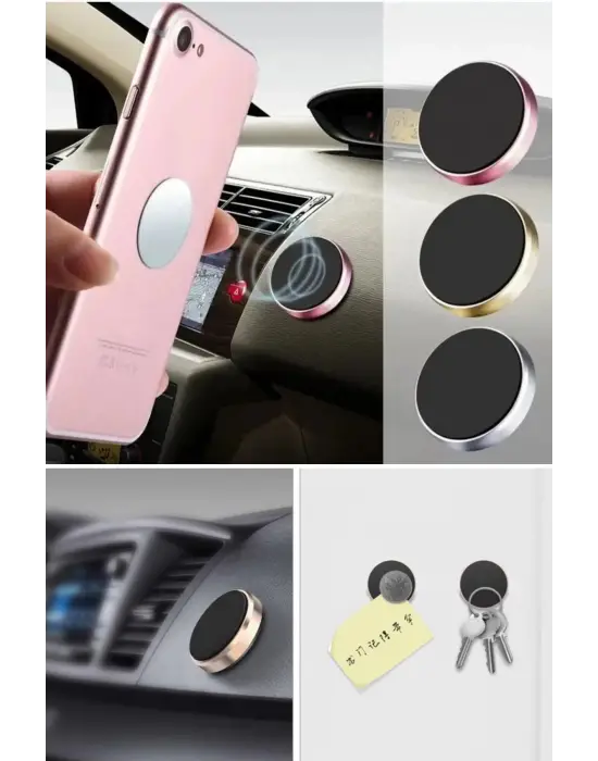 Omarı Güçlü Manyetik Araç İçi Telefon Tutucu