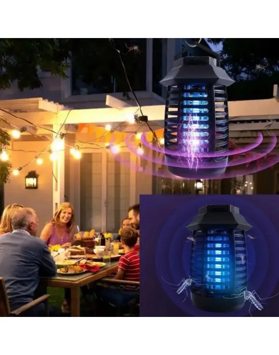 Omarı UV Mor Işıklı Sinek Öldürücü - Asma Saplı Ledli Sinek Makinası