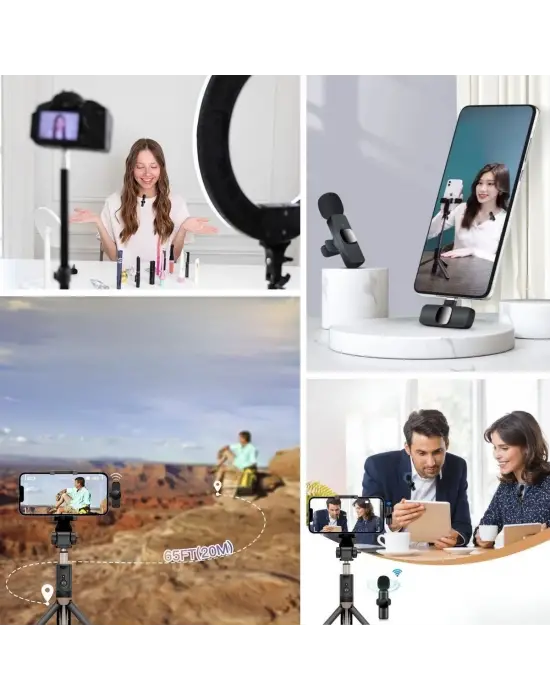 Omarı Kablosuz Yaka Mikrofonu - Type C ve Iphone Uyumlu