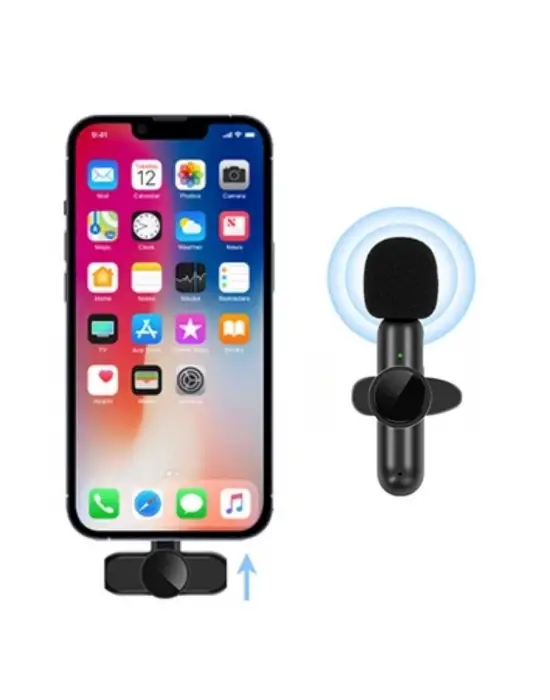 Omarı Kablosuz Yaka Mikrofonu - Type C ve Iphone Uyumlu