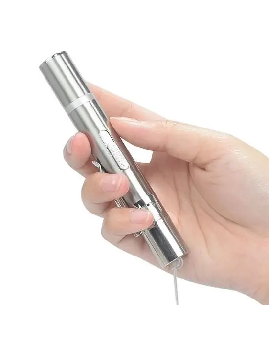 Omarı USB Şarj Edilebilen 3ü 1 Arada Kırmızı ve Beyaz LED Meşale Işığı