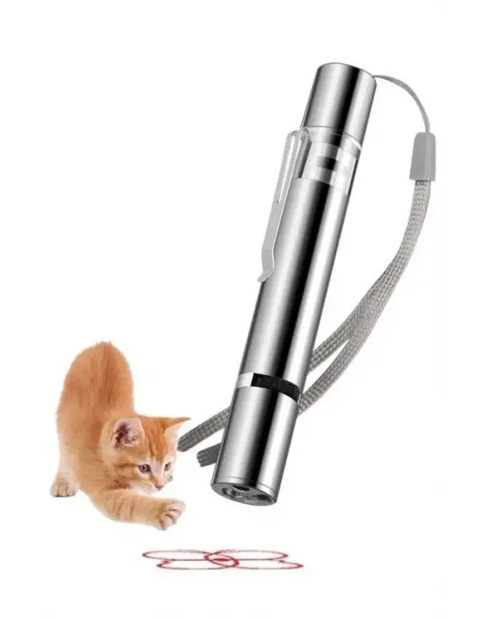 Omarı USB Şarj Edilebilen 3ü 1 Arada Kırmızı ve Beyaz LED Meşale Işığı