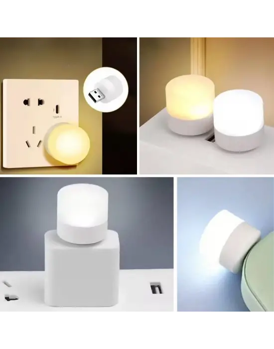 BUFFER® USB Mini Top LED 10’lu Aydınlatma Seti – Sıcak Renkli Gece Lambası, Enerji Tasarruflu Mikro LED Işıklar