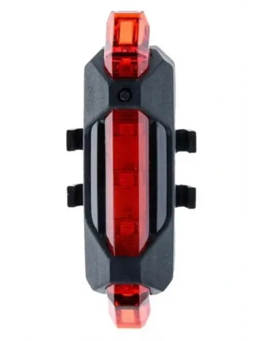 BUFFER® Usb Şarj Edilebilir Parlak Bisiklet Led Lamba Su Geçirmez Güvenlik Uyarı Arka Lamba Işığı