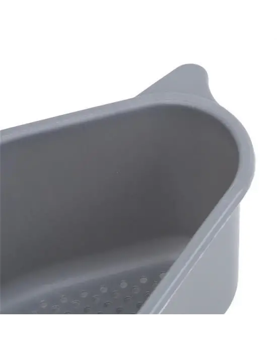 BUFFER® Vantuzlu Üçgen Sebze Meyve  Lavabo Raf Evye Süzgeç Sünger Tutucu Düzenleyici Mutfak Organize