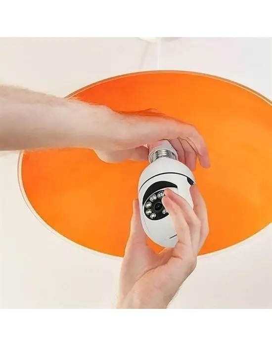 Omarı Panoramik Gece Görüş Akıllı Ampul Kamera