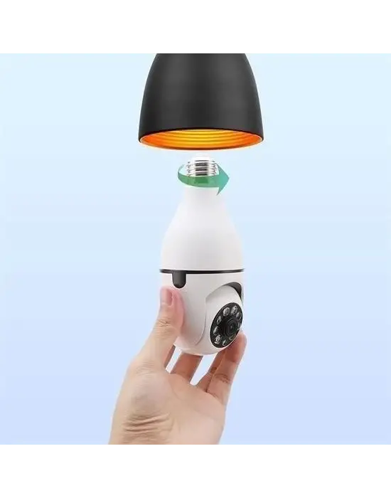 Omarı Panoramik Gece Görüş Akıllı Ampul Kamera