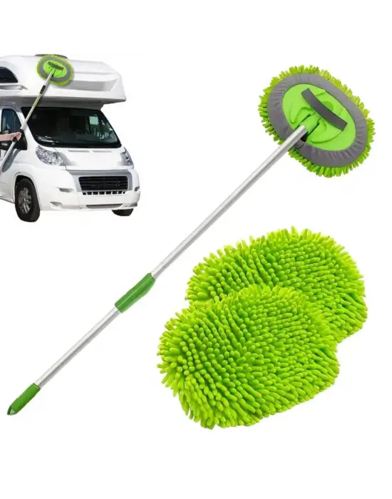 BUFFER® Yedek Mikrofiber Bezli Oto Yıkama Mop Seti