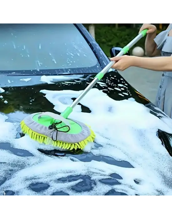 BUFFER® Yedek Mikrofiber Bezli Oto Yıkama Mop Seti