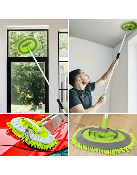 BUFFER® Yedek Mikrofiber Bezli Oto Yıkama Mop Seti