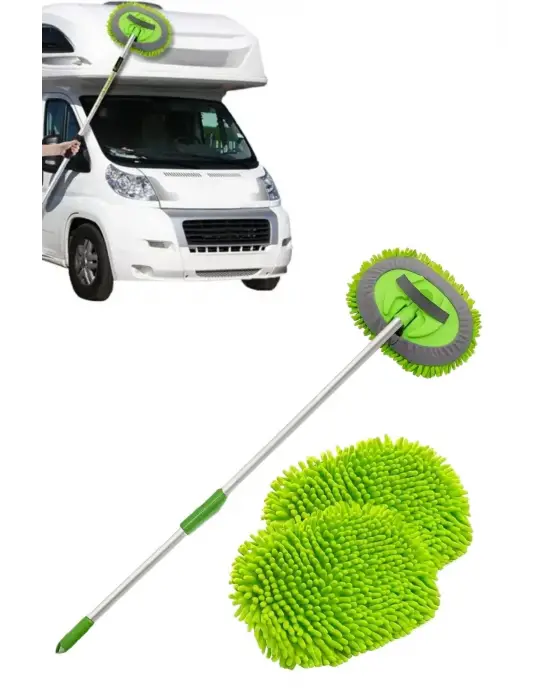 BUFFER® Yedek Mikrofiber Bezli Oto Yıkama Mop Seti