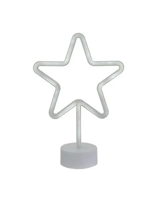 BUFFER® Yıldız Tasarımlı Neon Led Masa Ve Gece Lambası Dekoratif Işık