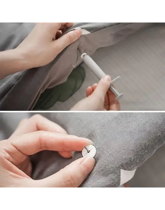 Omarı Yorgan ve Çarşaf Tutucu Düğme Seti