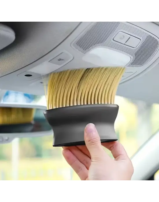 BUFFER® Yumuşak Kıllı ve Ergonomik Saplı Araç İçi Detaylı Toz Temizleme Fırçası