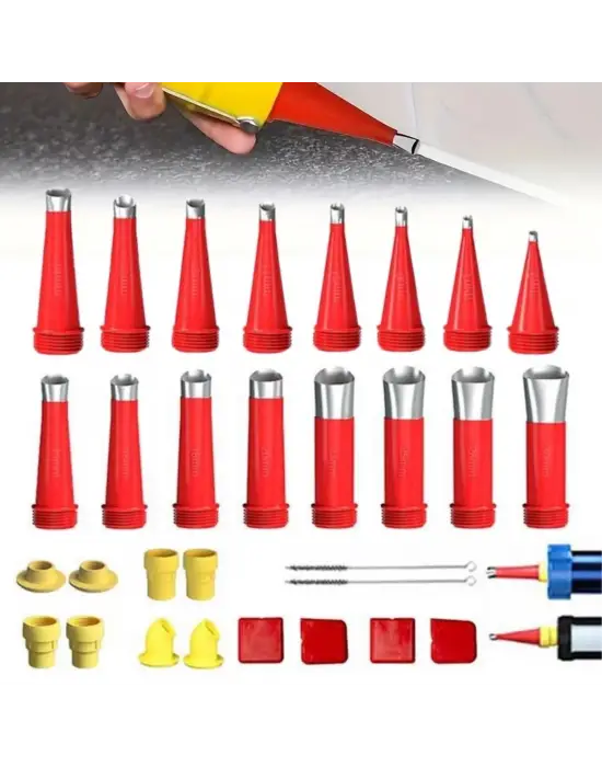 Omarı Yüksek Hassasiyetli 30 Parça Silikon Kalafat Mastik Alet Seti