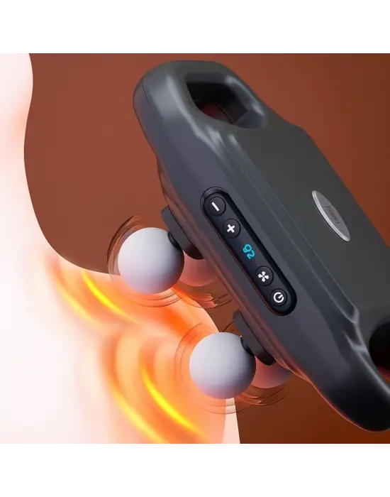 Omarı Derin Doku Masaj Tabancası – Güçlü 20 Seviye, 6 Modlu - Siyah