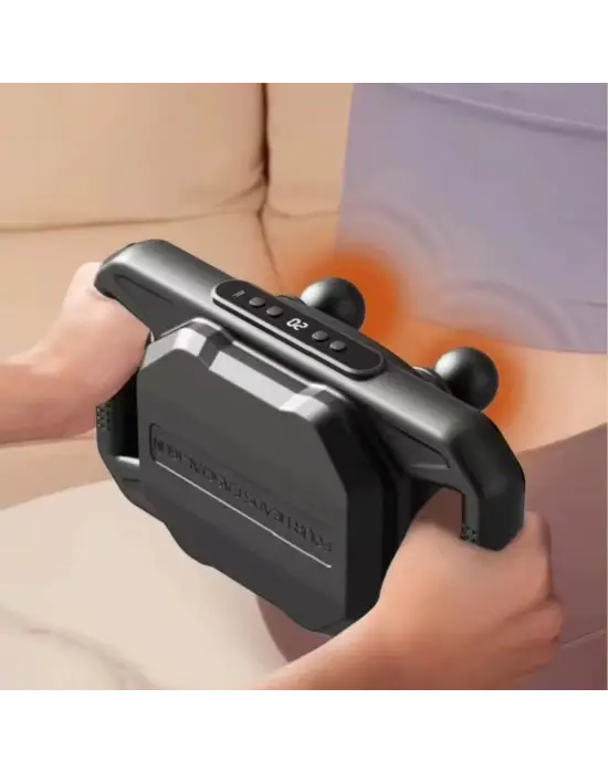 Omarı Derin Doku Masaj Tabancası – Güçlü 20 Seviye, 6 Modlu - Siyah