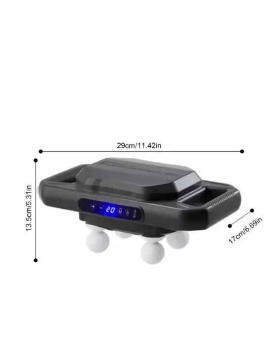 Omarı Derin Doku Masaj Tabancası – Güçlü 20 Seviye, 6 Modlu - Siyah