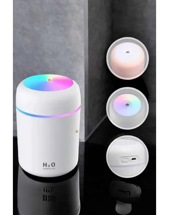 Buharlı Hava Nemlendirici Aromaterapi Renk Değiştirilebilir