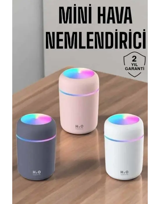 Buharlı Hava Nemlendirici Aromaterapi Renk Değiştirilebilir