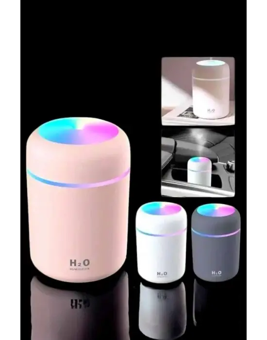 Buharlı Hava Nemlendirici Aromaterapi Renk Değiştirilebilir