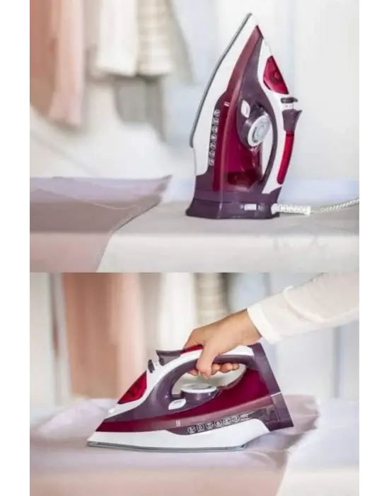 Buharlı Kablolu Ütü 2200 Watt Kireçlenme Önleyici Şok Buharlı