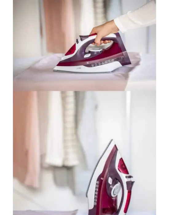 Buharlı Ütü 2200 Watt Seramik Tabanlı Taşınabilir Kablolu Ütü