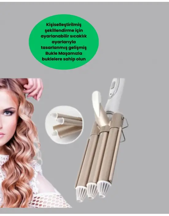 Bukle Saç Maşası – Kolay Kullanım, Sağlıklı Bukleler Yüksek Isılı