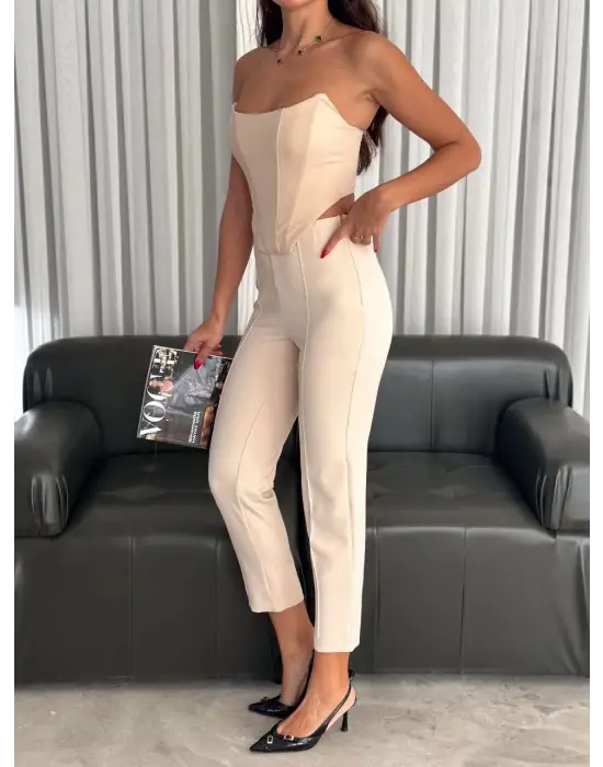 Şık Büstiyer Pantolon Takım
