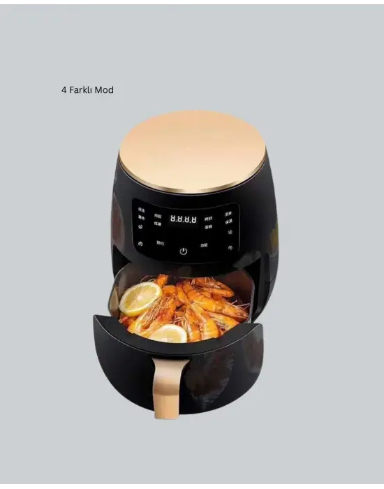 Büyük Boy 6 Litre Airfryer 2400w Sesli Uyarı Lcd Ekran