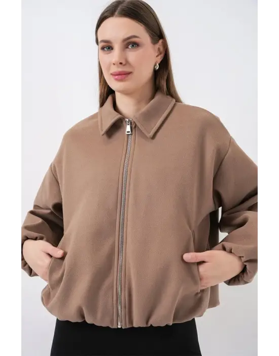 Modern Oversize Kaşe Ceket