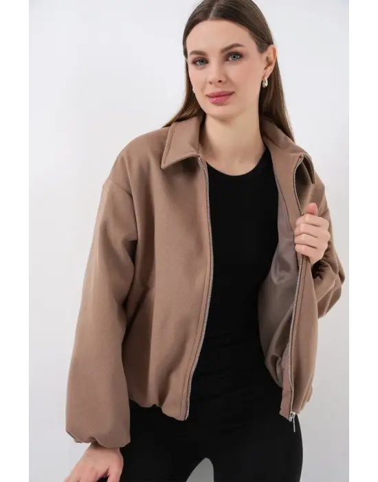 Modern Oversize Kaşe Ceket