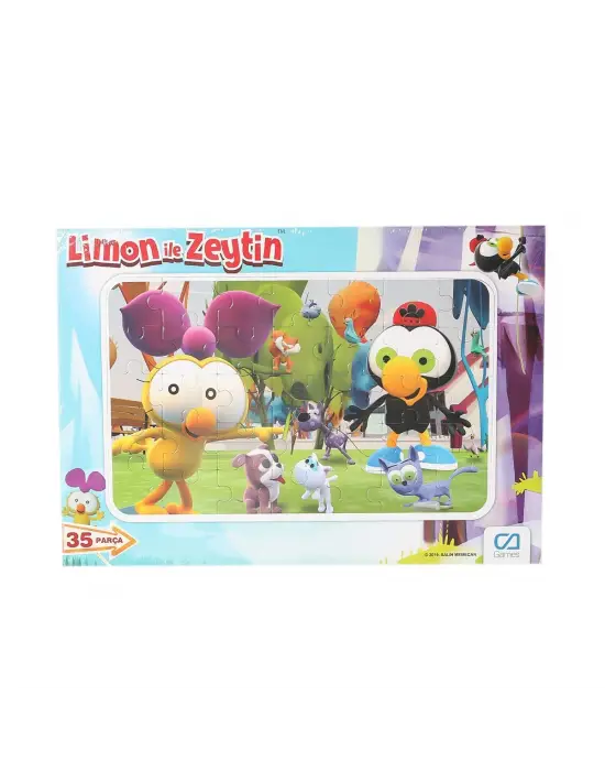 Omarı Renkli Limon ve Zeytin Puzzle 35 Parça
