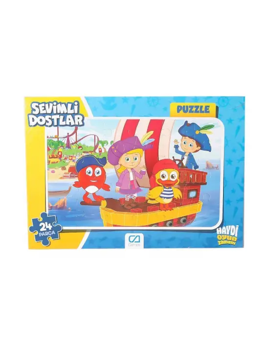 Omarı Sevimli Dostlar 24 Parça Frame Puzzle