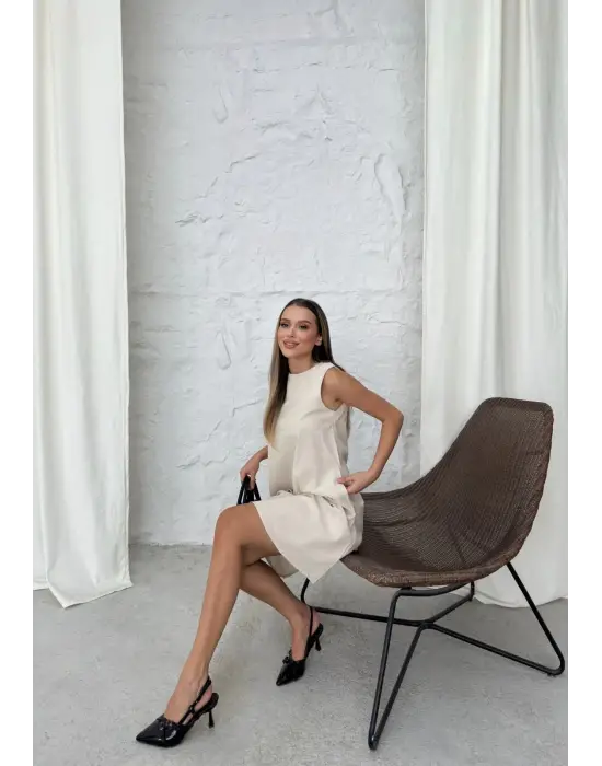 Çarpıcı Çan Kısa Elbise