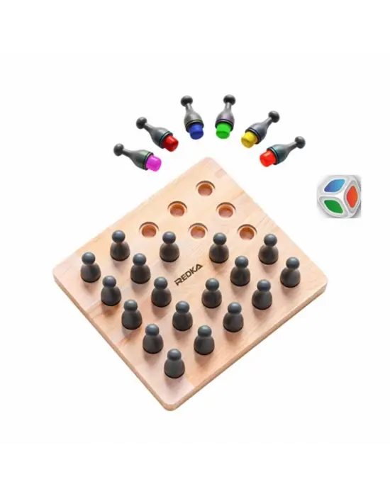 Omarı Parlıyan Kırmızı Puzzle Oyuncağı