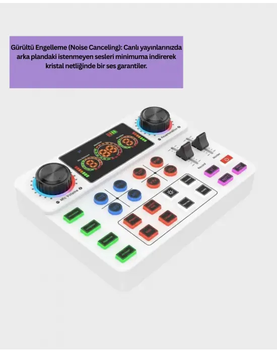 Canlı Yayın Ve Karaoke İçin Profesyonel Ses Kartı Bluetooth Destekli