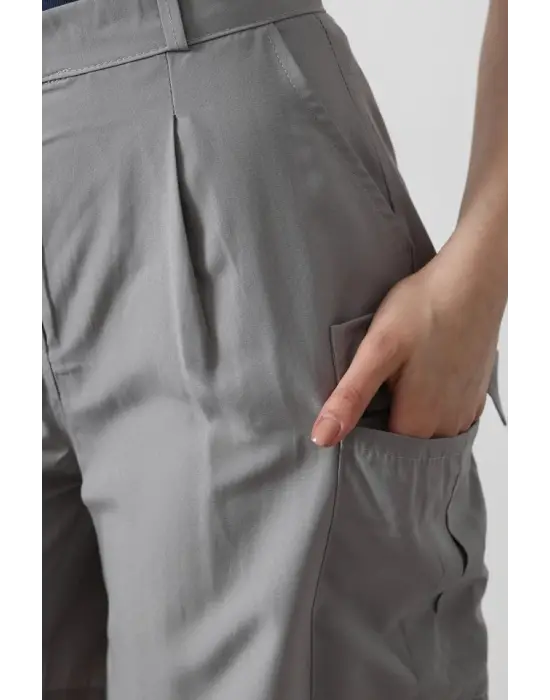 Cargo Cepli Şort - Gri