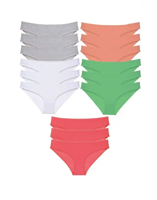 Çarpıcı Likralı Kadın Slip Seti